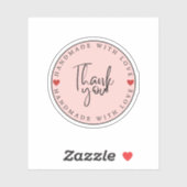 Vielen Dank an kleine Unternehmen Handmade Aufkleber (Blatt)