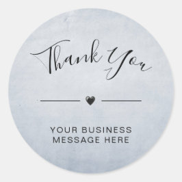 Vielen Dank an kleine Unternehmen Minimalistisch b Runder Aufkleber