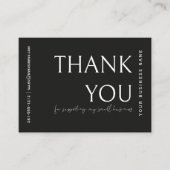 Vielen Dank an kleine Unternehmen, moderne Beipack Visitenkarte (Vorderseite)