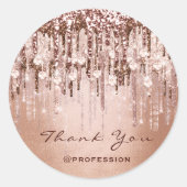 Vielen Dank an kleine Unternehmen Online-Tropfen R Runder Aufkleber (Vorderseite)