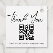 Vielen Dank an kleine Unternehmen qcode Rabatt Geschenkanhänger (Rückseite)