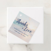 Vielen Dank an Liebe Beach Sunset Vielen Dank Geschenkanhänger (Beispiel)