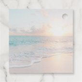 Vielen Dank an Liebe Beach Sunset Vielen Dank Geschenkanhänger (Rückseite)