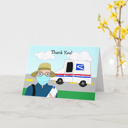 Vielen Dank an Mail Men oder Mail Ladys Karte (Gelbe Blume)