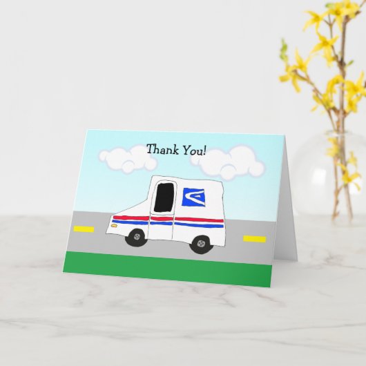 Vielen Dank an Mail Men oder Mail Ladys Karte (Gelbe Blume)