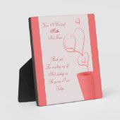 Vielen Dank an Mama Plaque Fotoplatte (Vorderseite)