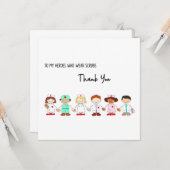 Vielen Dank an meine Helden, die Schrott tragen Karte (Vorderseite/Rückseite Beispiel)