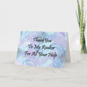 Vielen Dank an meinen Realtor für all Ihre Hilfe Dankeskarte