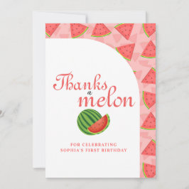 Vielen Dank an Melon Watermelon Flat Danke-Card Dankeskarte