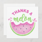 Vielen Dank an Melon Watermelon Geburtstag Dankesc (Vorne/Hinten)