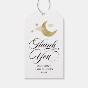 Vielen Dank an Moon Stars Baby Dusche Gold Geschenkanhänger