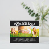 Vielen Dank an Multi 3 Foto Abschluss Vielen Dank Postkarte (Stehend Vorderseite)