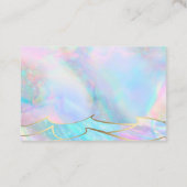 Vielen Dank an Muscheln und Meereswellen Visitenkarte (Rückseite)