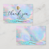 Vielen Dank an Muscheln und Meereswellen Visitenkarte (Vorne/Hinten)