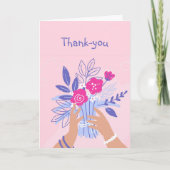 Vielen Dank an Nachbarn, Custom Flower Garden Blor Dankeskarte (Vorderseite)