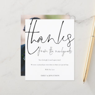 Vielen Dank an Newlyweds Foto Wedding Vielen Dank