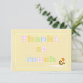 Vielen Dank an Notecard Einladung (Stehend Vorderseite)