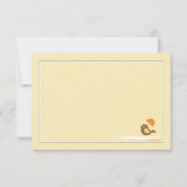 Vielen Dank an Notecard Einladung (Rückseite)