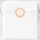 Vielen Dank an Orange Gingham Stickers (Tasche)