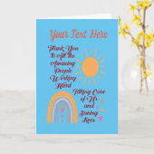 Vielen Dank an Phantastische Leute mit individuell Karte (Gelbe Blume)