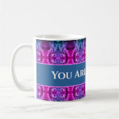 Vielen Dank an Pink Blue Kaleidoscope Kaffeetasse (Links)