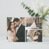 Vielen Dank an Rustic Boho Arrows & Floral Wedding Dankeskarte (Stehend Vorderseite)