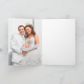 Vielen Dank an Rustic Burlap Mason Jar Sunflower Dankeskarte (Innenseite)