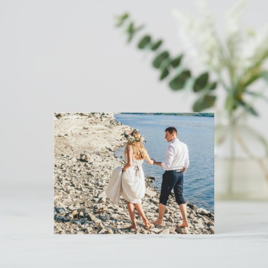 Vielen Dank an Rustic Turquoise Feathers Boho Arro Postkarte (Stehend Vorderseite)