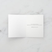 Vielen Dank an Sie Silver Gray Script Typ Dankeskarte (Innenseite)