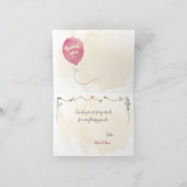 Vielen Dank an Sie und Rottweiler Hunde Ballons Dankeskarte (Innenseite)