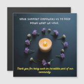 Vielen Dank an Sincere Magnetkarte (Vorne/Hinten)