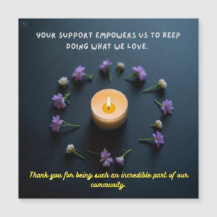 Vielen Dank an Sincere Magnetkarte