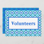 Vielen Dank an unsere Freiwilligen Dankeskarte (Vorne/Hinten)