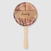 Vielen Dank an unsere Freunde und Familie Fächer (Rückseite)