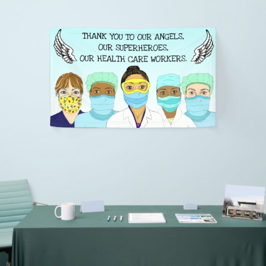 Vielen Dank an unsere Mitarbeiter im Gesundheitswe Banner (Messeveranstaltung)