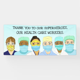 Vielen Dank an unsere Superhelden im Gesundheitswe Banner