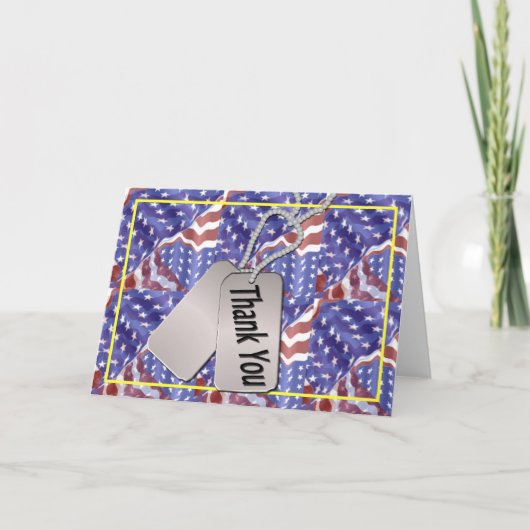 Vielen Dank an unsere Troops Card Dankeskarte (Vorderseite)