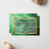 Vielen Dank an unseren Kollegen & Green Marble, Go Mitteilungskarte (Vorderseite/Rückseite Beispiel)