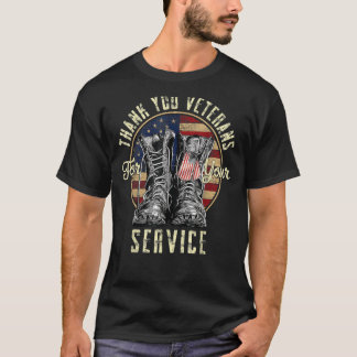 Vielen Dank an Veteranen für Ihren Service Veteran T-Shirt