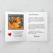 Vielen Dank an Veterinärmediziner für Rainbow Brid Dankeskarte (Innenseite)