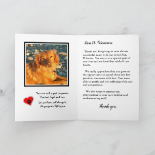 Vielen Dank an Veterinärmediziner für Rainbow Brid Dankeskarte