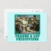 Vielen Dank an viele Phidippides Funny Marathon T- Postkarte (Vorne/Hinten)