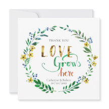 Vielen Dank an Watercolor Floral Wreath