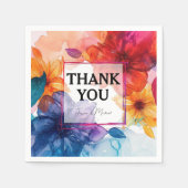 Vielen Dank Anemone Dreamscape Wedding Serviette (Vorderseite)