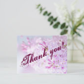 Vielen Dank, anpassbar Postkarte (Stehend Vorderseite)