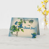 Vielen Dank, antike chinesische Blume Karte (Gelbe Blume)