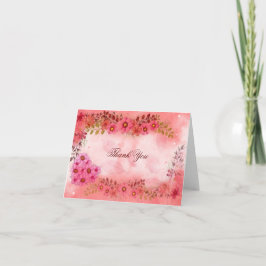 Vielen Dank, Aquarell Blume Dankeskarte