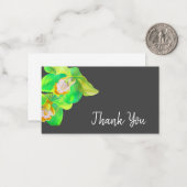 Vielen Dank, Aquarell Blumenorchester Art Mitteilungskarte (Vorderseite/Rückseite Beispiel)