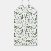 Vielen Dank, Aquarellblütenhochzeit Geschenkanhänger (Rückseite)