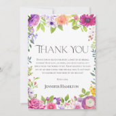 Vielen Dank | Aquarellfarbenes Brautparty Einladung (Vorderseite)